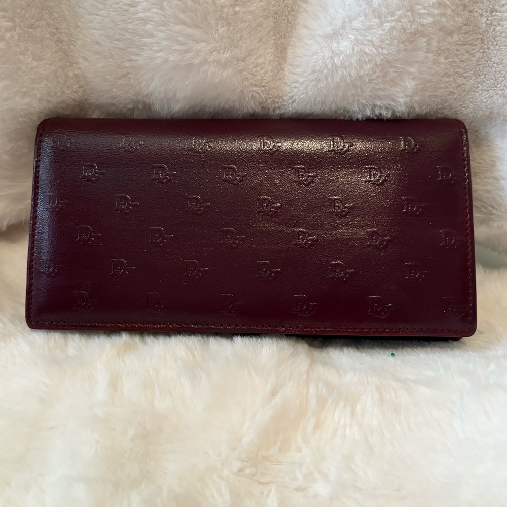Dior kisslock long wallet